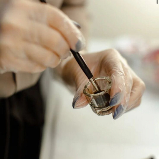 Коррекция + окрашивание бровей