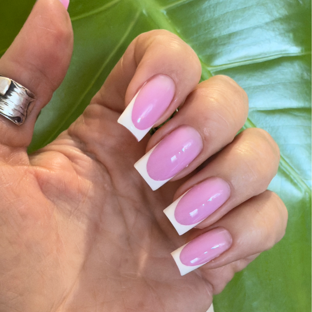 Французский маникюр, втирка