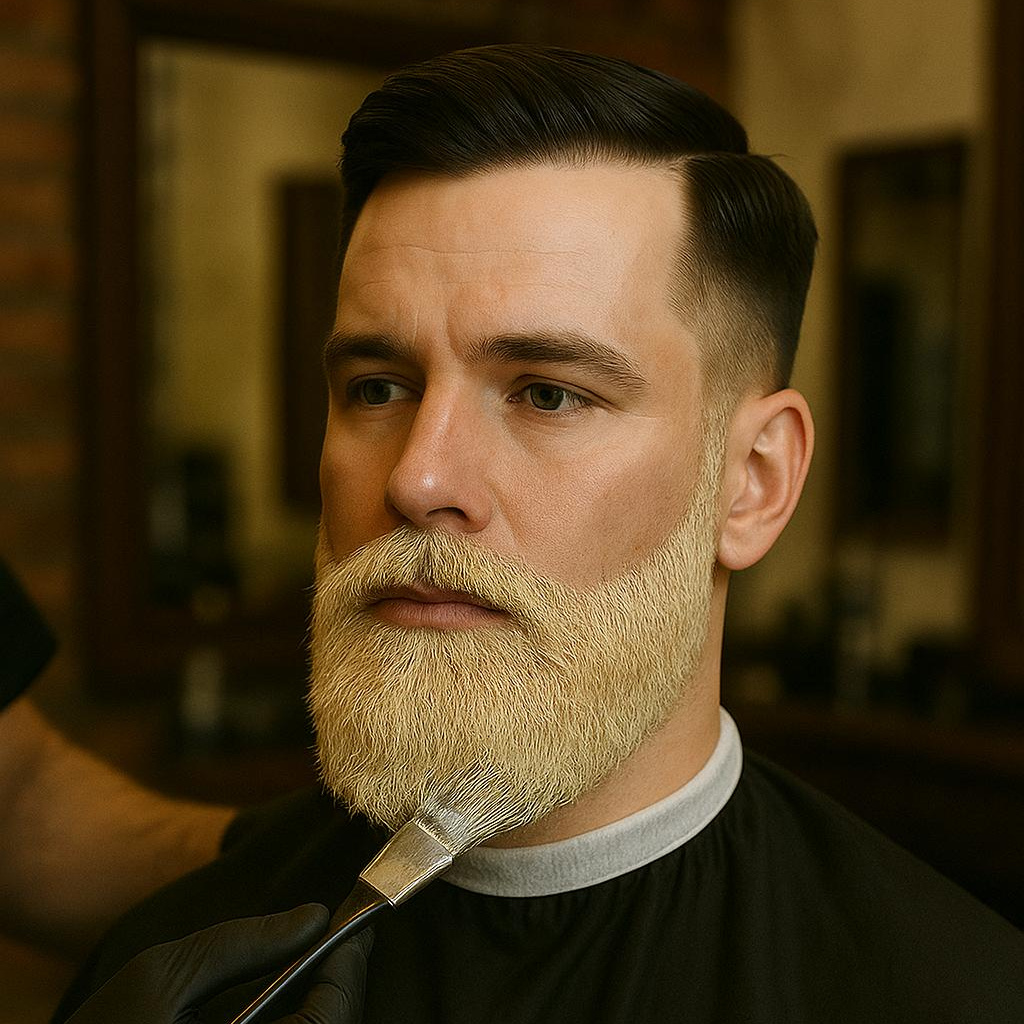 Камуфляж бороды (окрашивание)