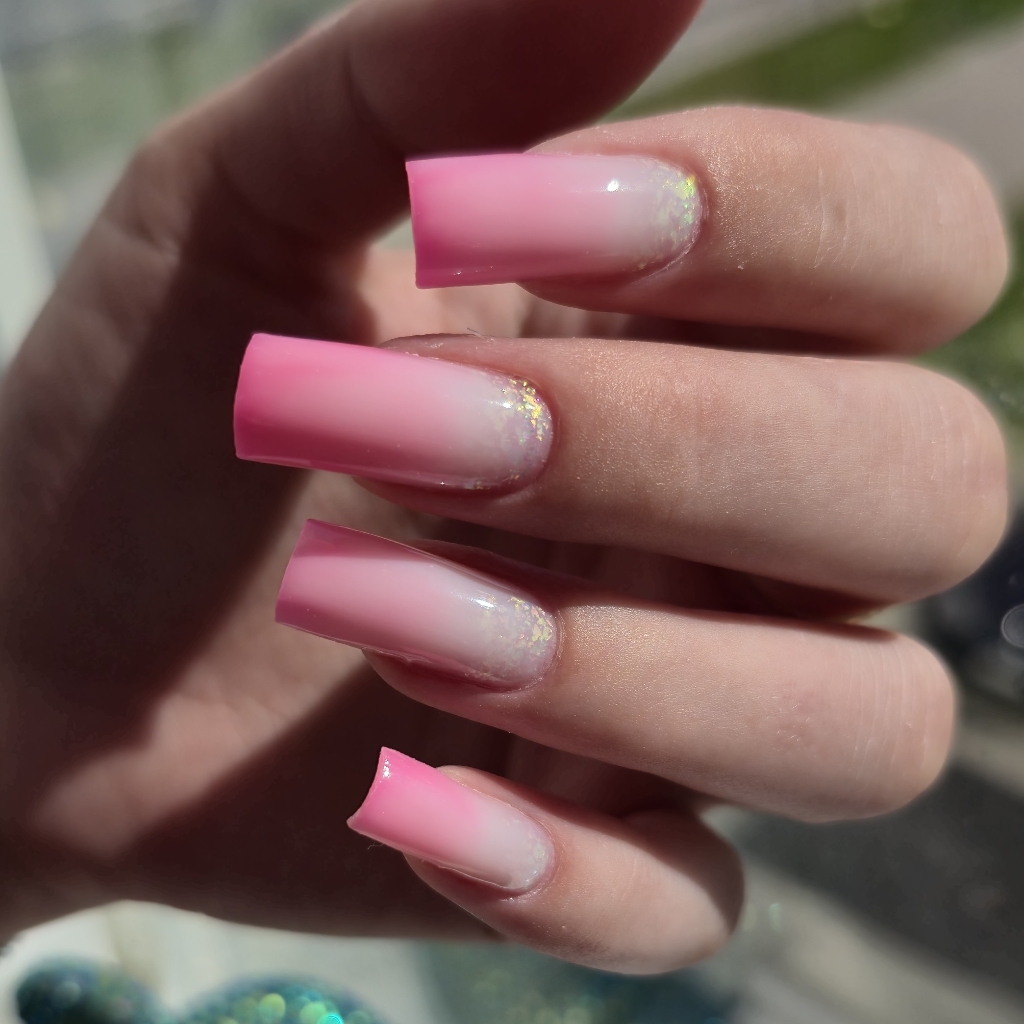 Наращивание ногтей на полимерные нити+ покрытие гель-лак