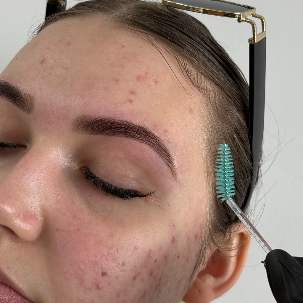 Долговременная укладка бровей с окрашиванием