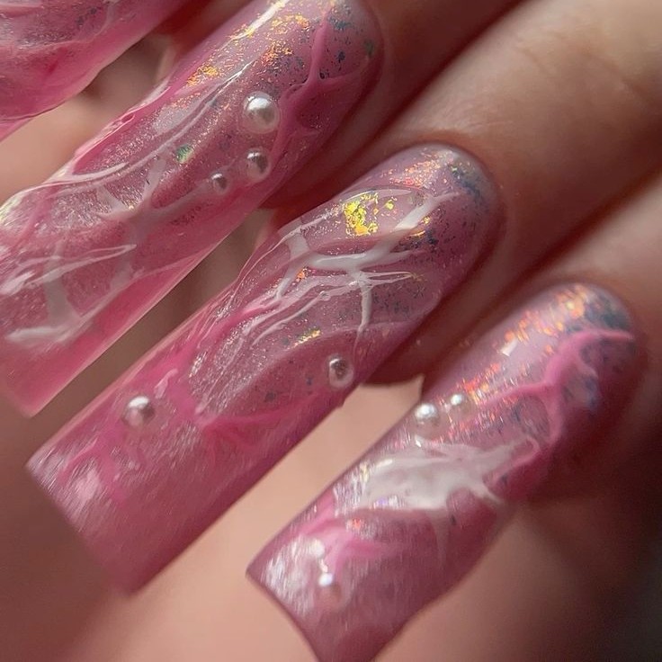 Маникюр с покрытием+укрепление гелем (Размер L)