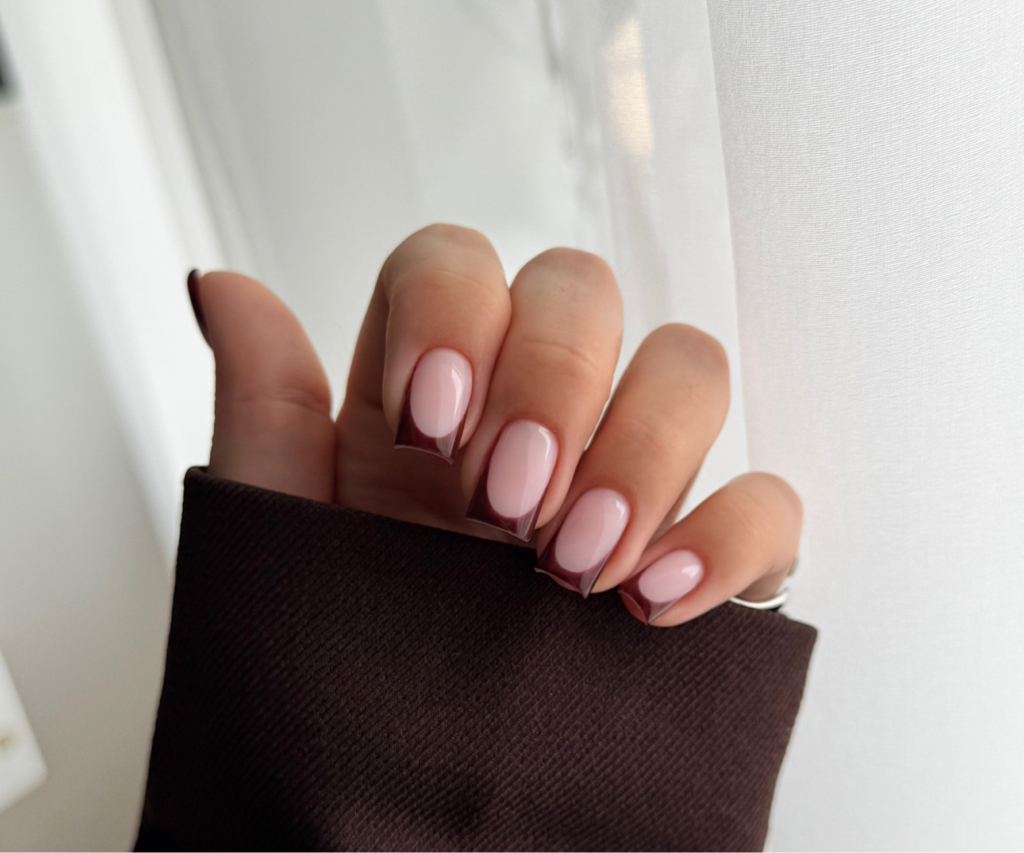 Комбинированный маникюр с укреплением гелем + покрытие гель-лак+ ФРЕНЧ/ дизайн на все ногти