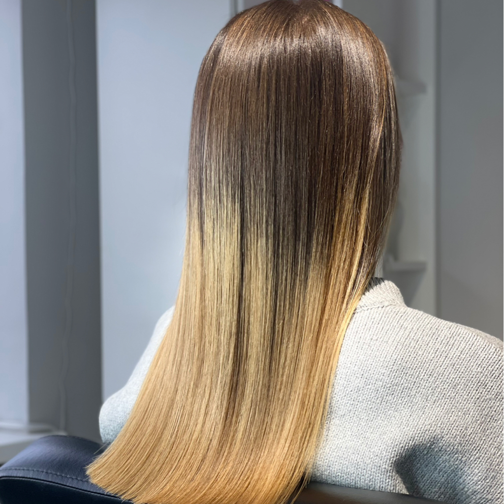 Кератин чёлки без основной длины