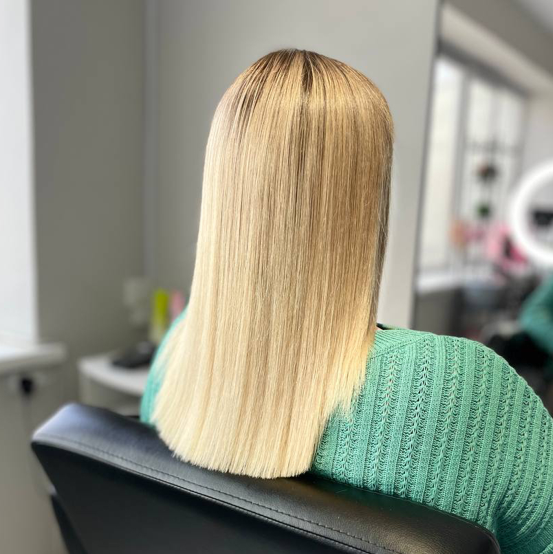 Стрижка волос машинкой (ровный срез). Подойдет для волос ниже плеч