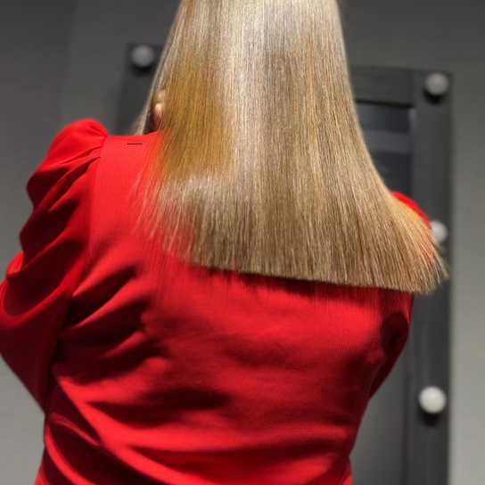 подравнивание кончиков + мытье головы