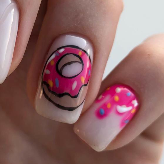 Сложный дизайн 1 ноготь