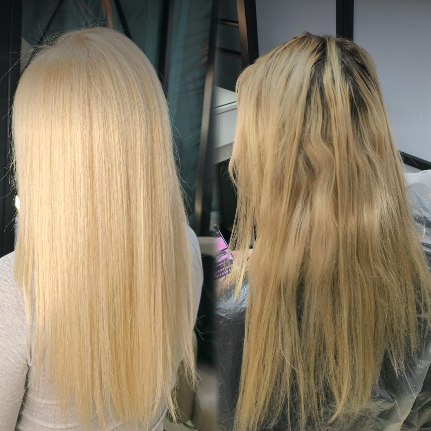 Total blond Длинные волосы