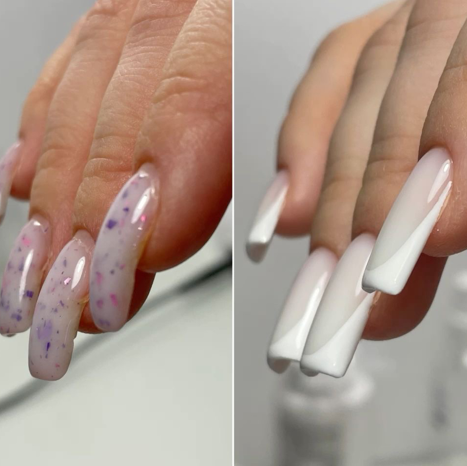 MANICURE GEL: полное изменение формы из миндаля в квадрат