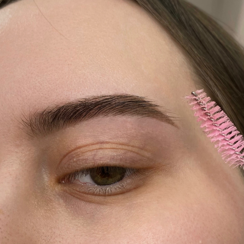 Брови краской  (моделирование + оформление + окрашивание краской)