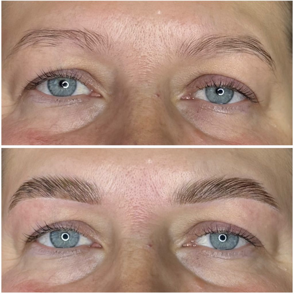 Комплекс 3  Ламинирование ресниц с окрашиванием + долговременная укладка бровей с окрашиванием