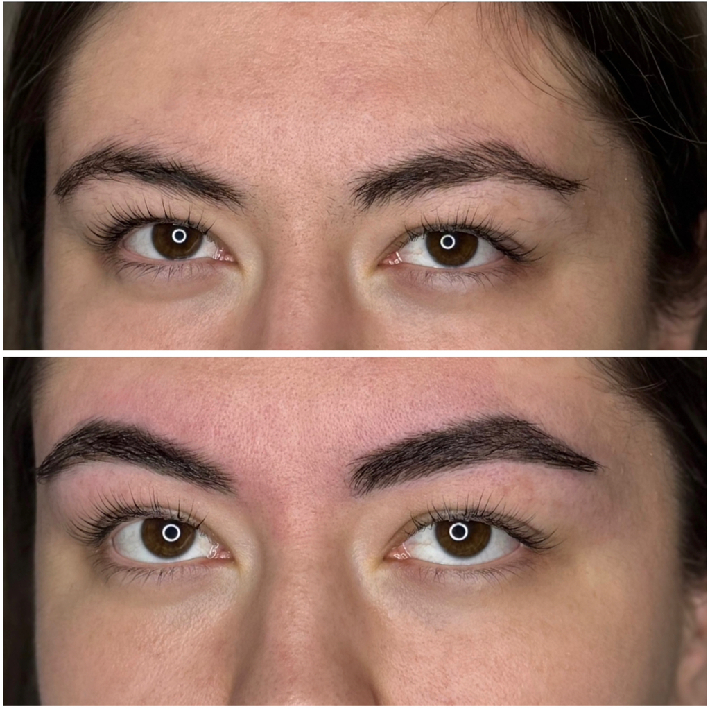 Комплекс 1 Ламинирование ресниц с окрашиванием + оформление бровей