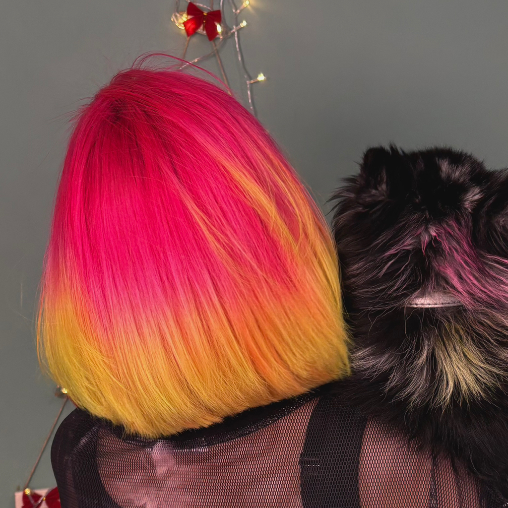 Сложно окрашивание на среднюю длину