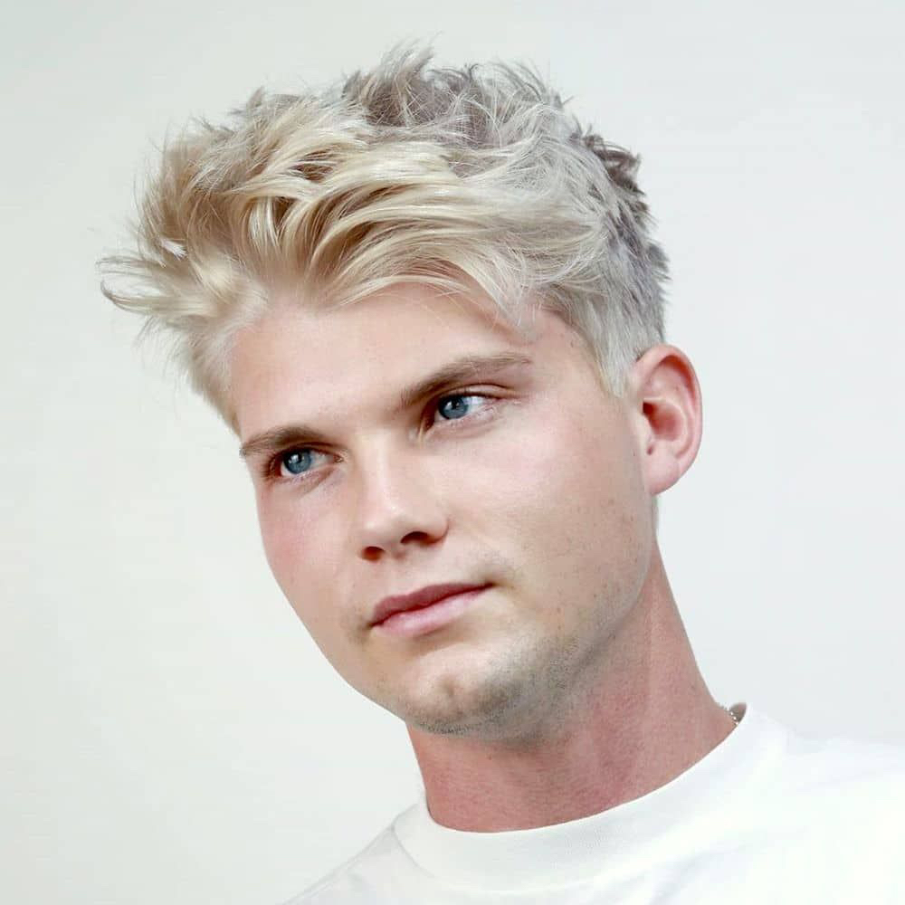 Для Детей: ОКРАШИВАНИЕ Сложное / Тоталблонд для мальчиков [обесцвечивание порошком + тонирование]