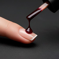 Маникюр комбинированный + гель-лак (цветная база)