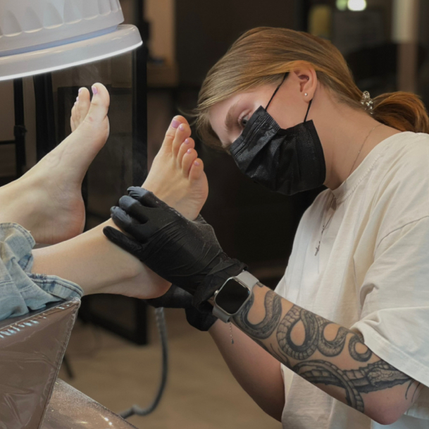 Полный SMART педикюр без покрытия (с обработкой стопы)