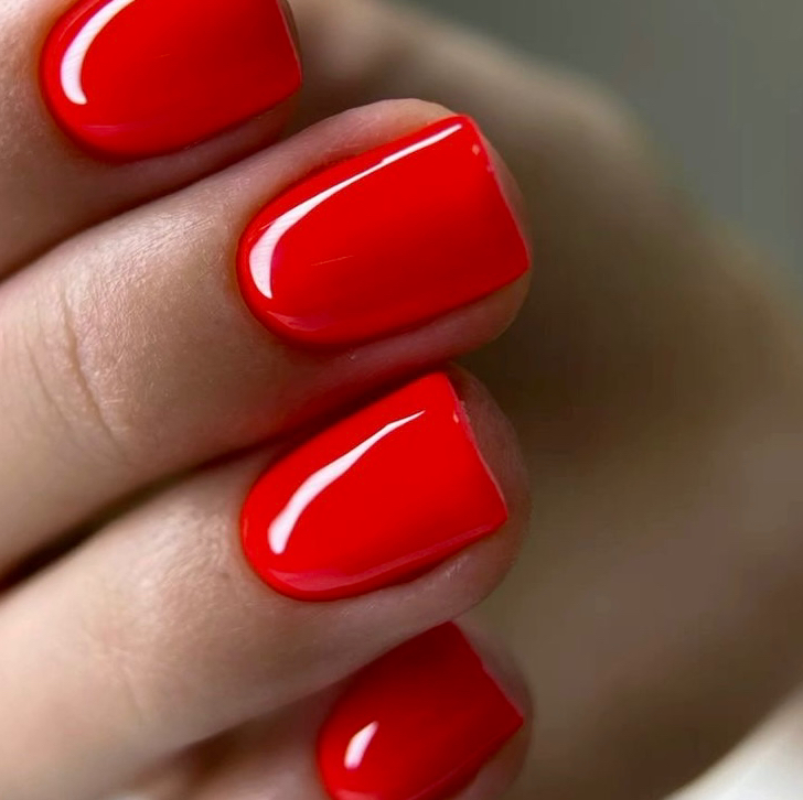 Маникюр гель-лак однотонный❤️