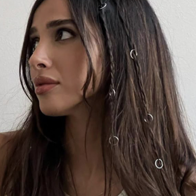 Косы с кольцами ( 2 штуки )