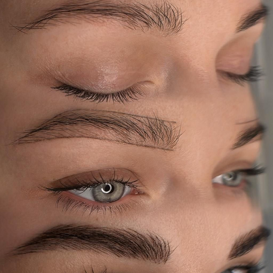 Оформление окрашивание бровей