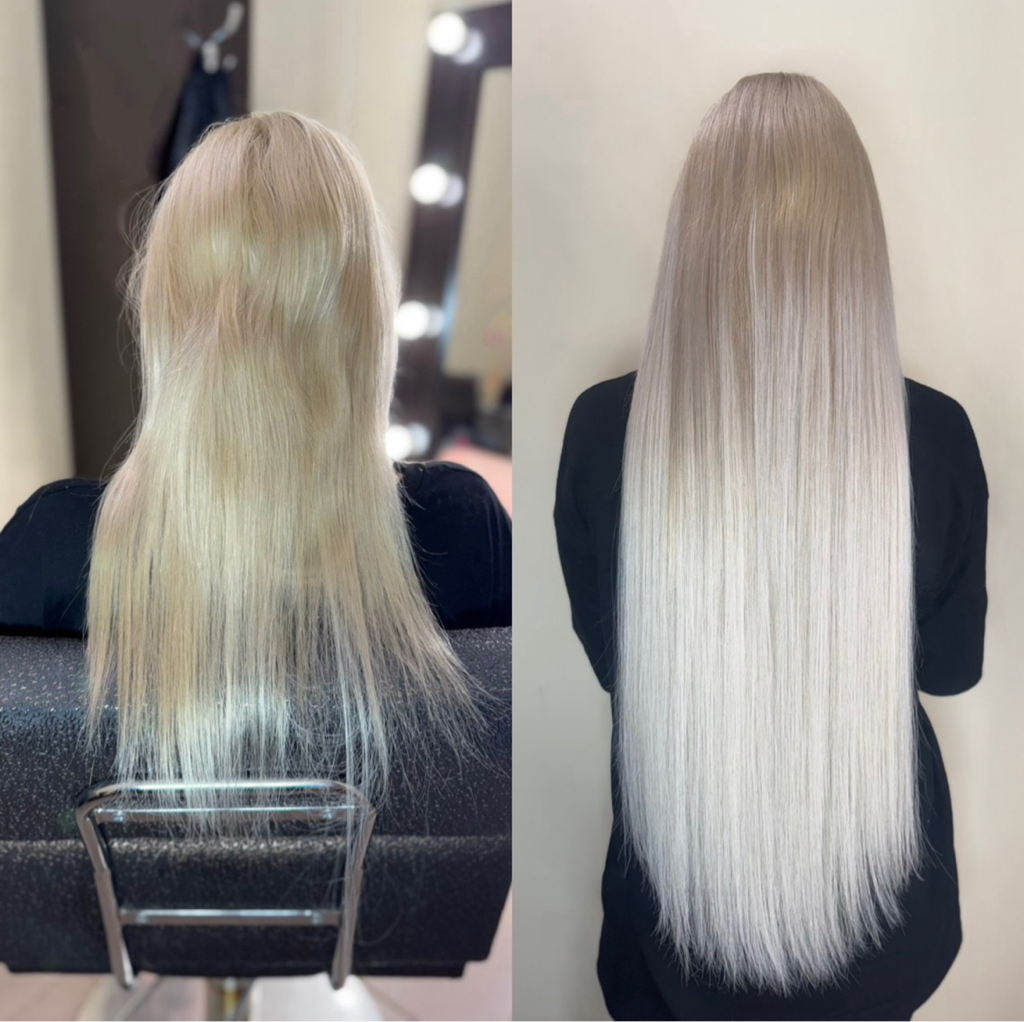 Наращивание натуральных волосы