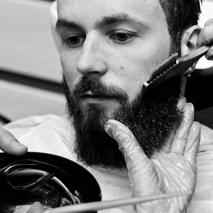 Тонирование волос бороды