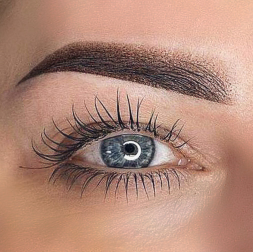 Пудровые брови татуаж