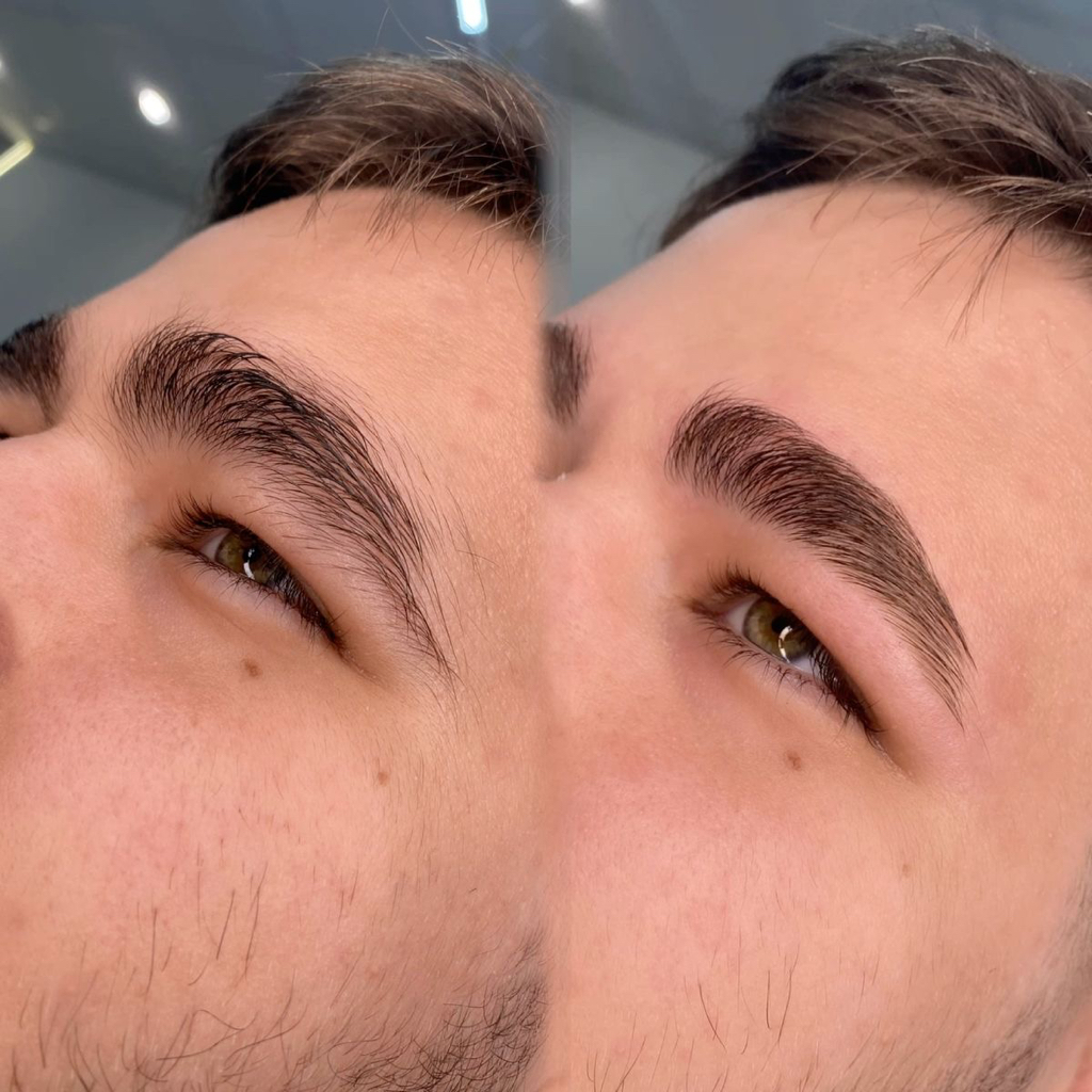 Мужская коррекция бровей