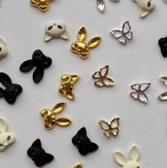 3D фигурки на 2-х ногтях