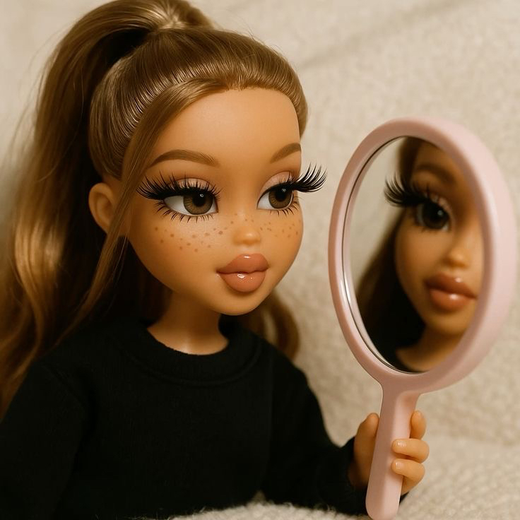 Мокрый эффект, лучи, цветные ресницы