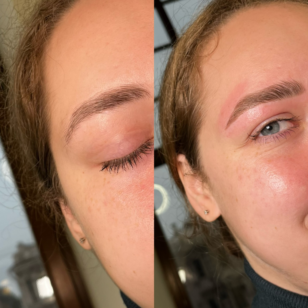 Окрашивание + коррекция бровей