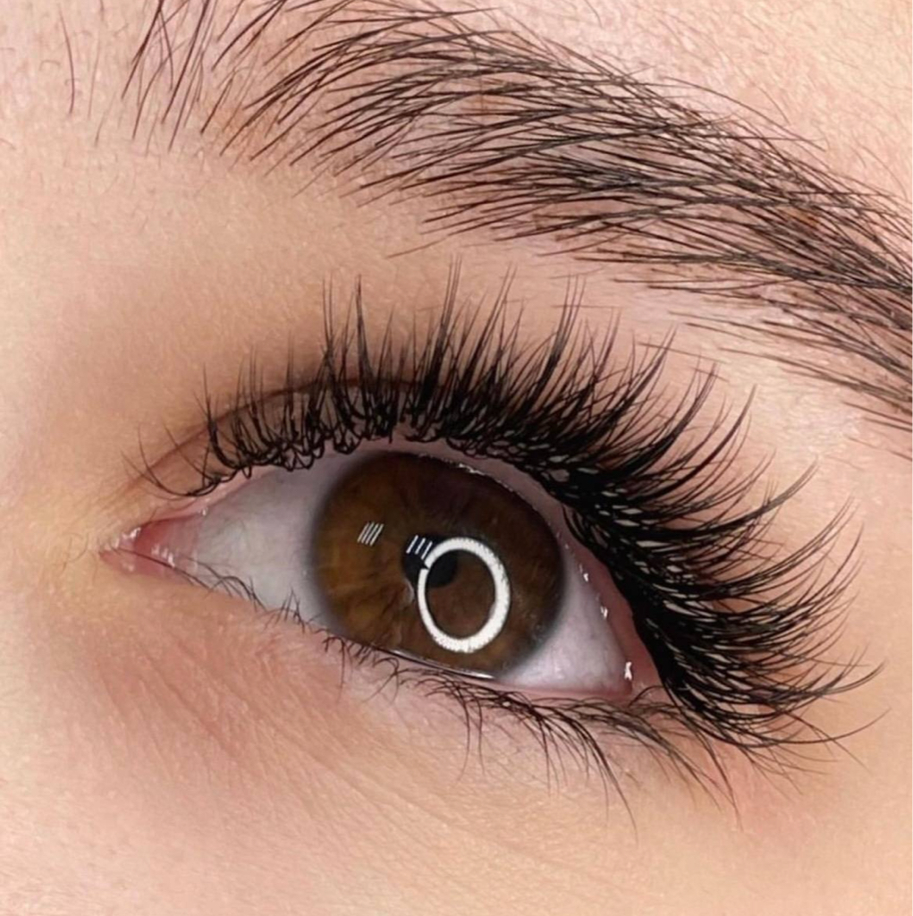 Мокрый эффект/лучики/добавление цветных ресниц