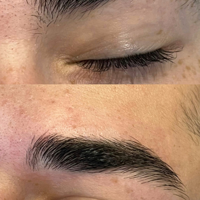 Коррекция бровей мужская