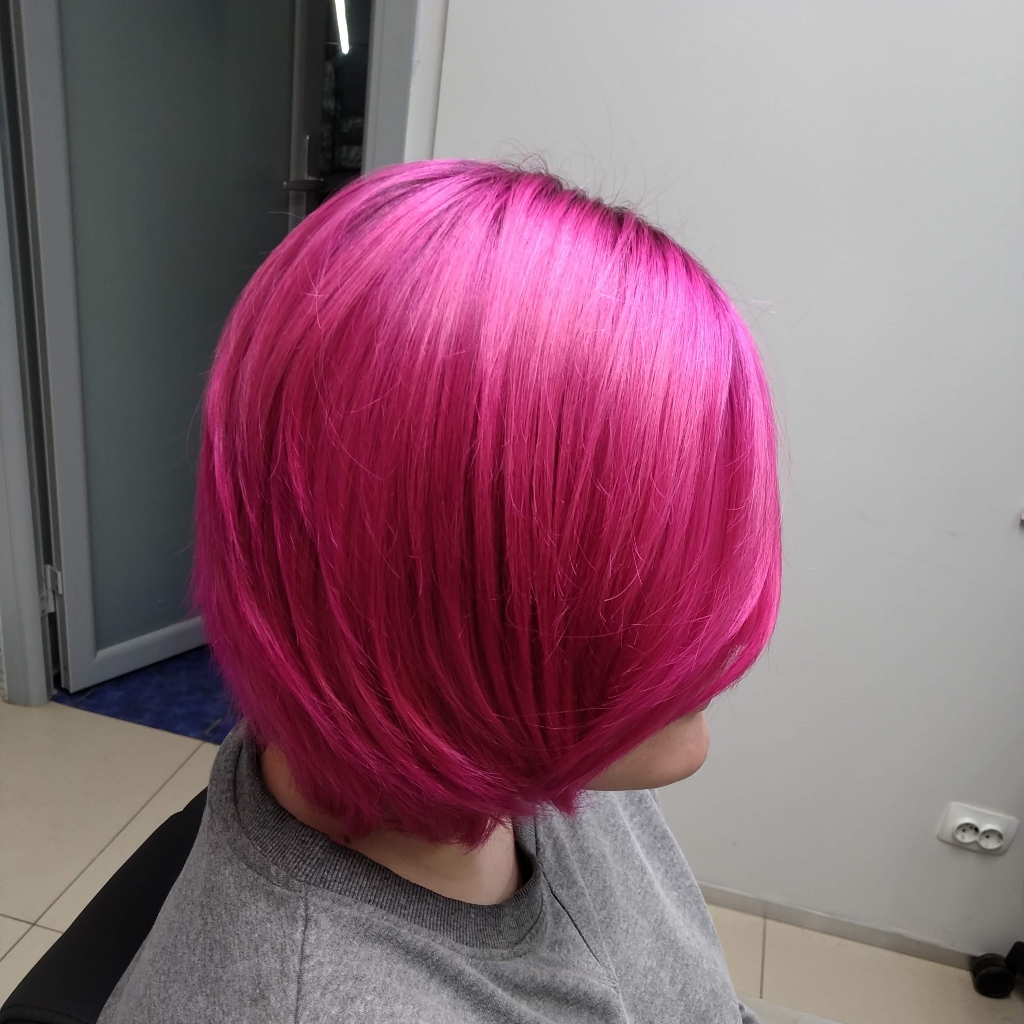 окрашивание, тонирование средняя длинна ( работа)