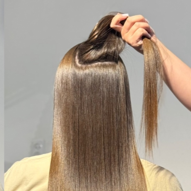 Выпрямление только прикорневой зоны