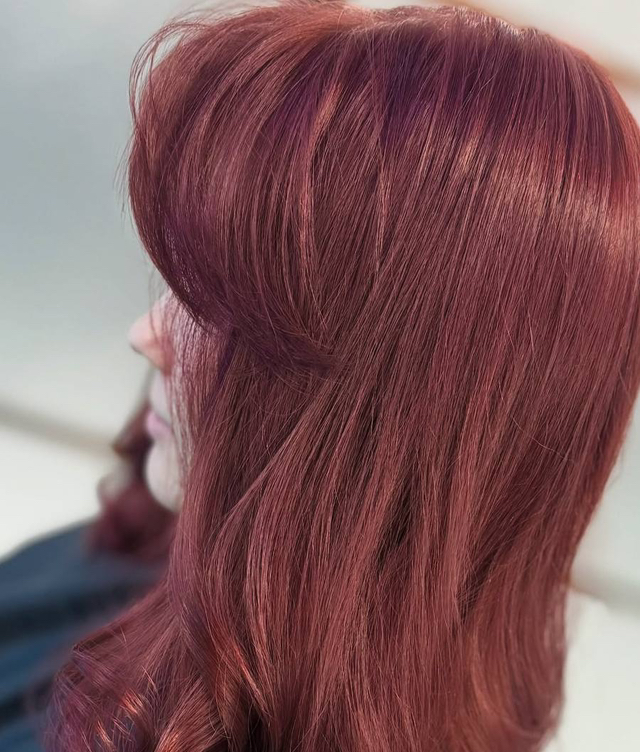 Окрашивание в один тон длинные волосы ( до лопаток)