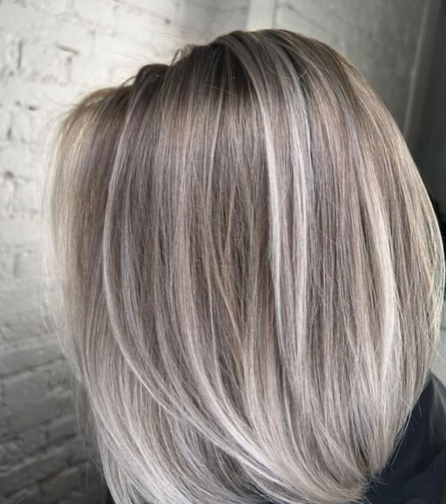 Мелирование средней длины волосы ( до плеч)