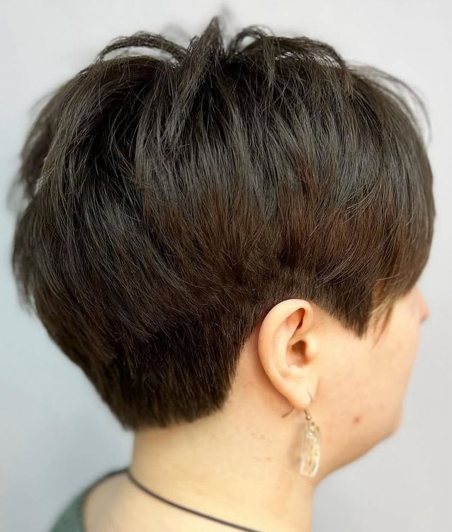 Окрашивание в один тон короткие волосы ( до уха)