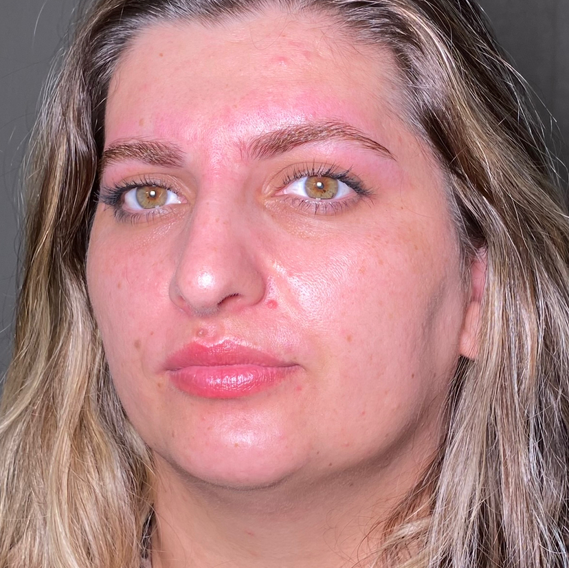 Осветление бровей