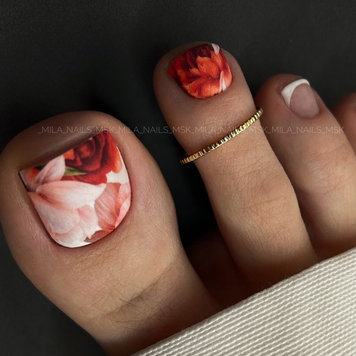 Пленочный педикюр все включено