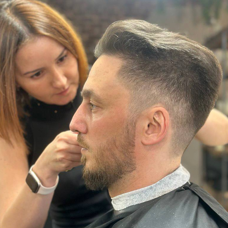 Стрижка мужская + моделирование бороды