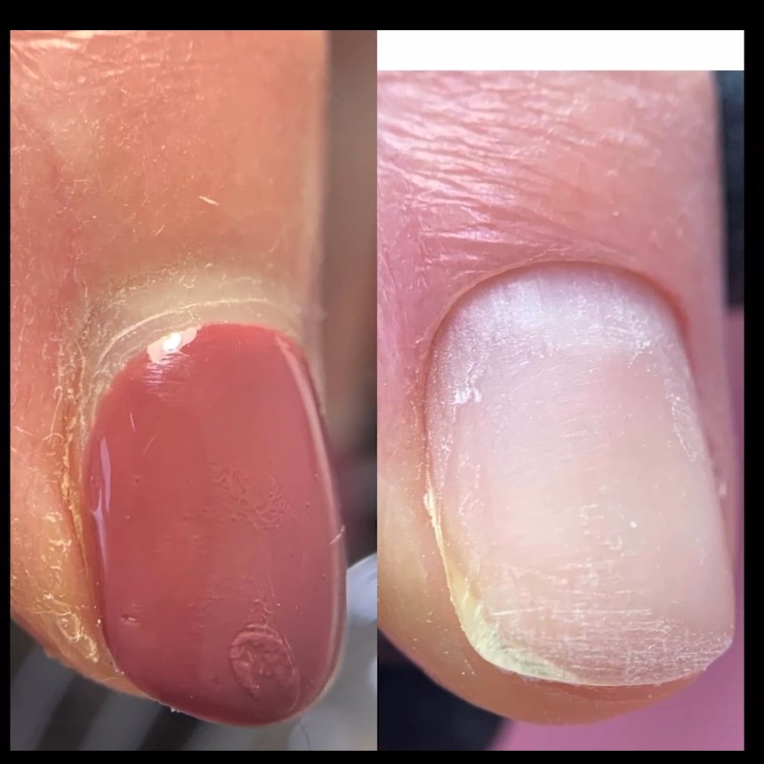 Снятие гель-лак и аппаратный маникюр