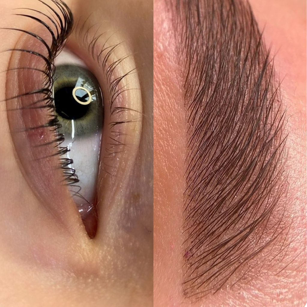 Подарочный сертификат 🎁 Комплекс «Архитектура бровей с окрашиванием краской/хной, коррекция пинцет/воск + Ламинирование ресниц с «здоровым» окрашивани