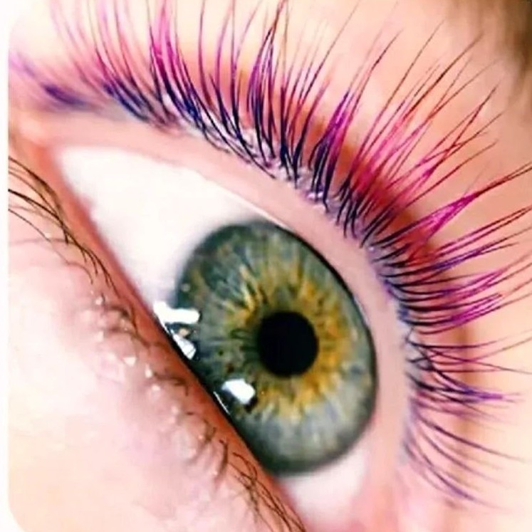 цветное Ламинирование ресниц