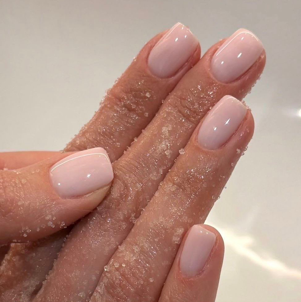 Manicure with gel overlay with Paraffin Scrub Mask