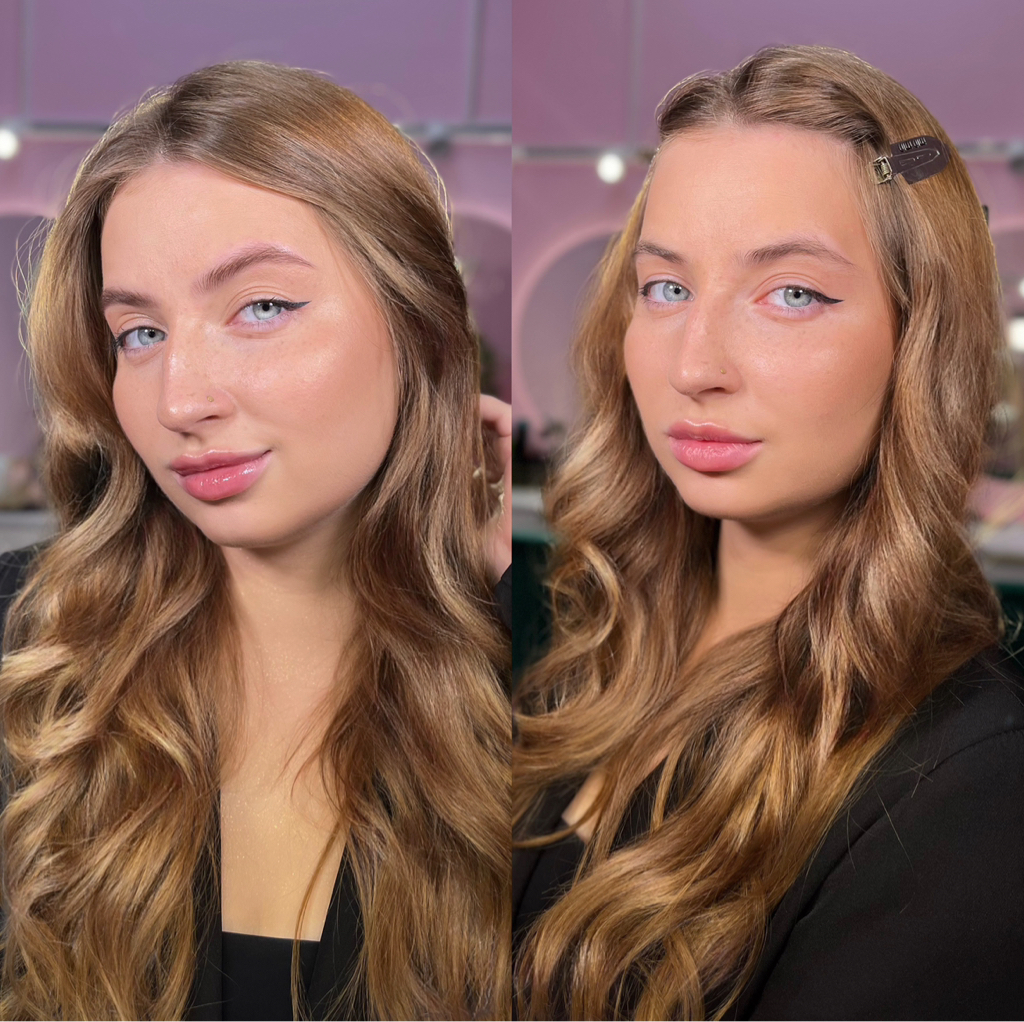 Коррекция + окрашивание + осветление бровей