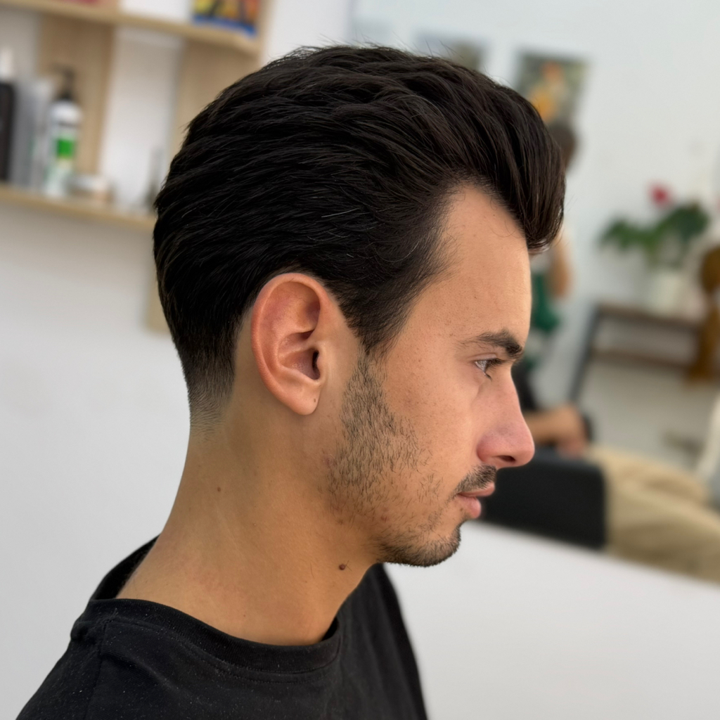 Мужская стрижка ножницами