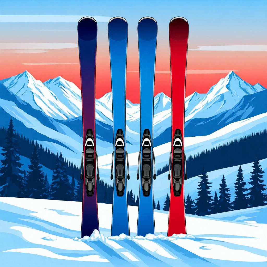 Лыжи группа 2 человека