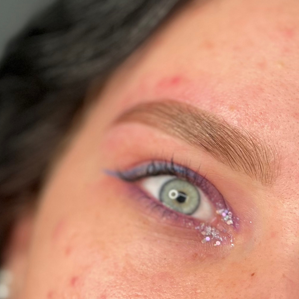 Коррекция бровей+осветление