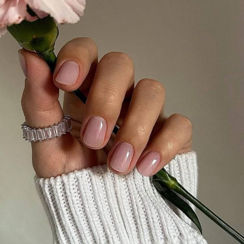 Маникюр аппаратный/комбинированный с покрытием базой