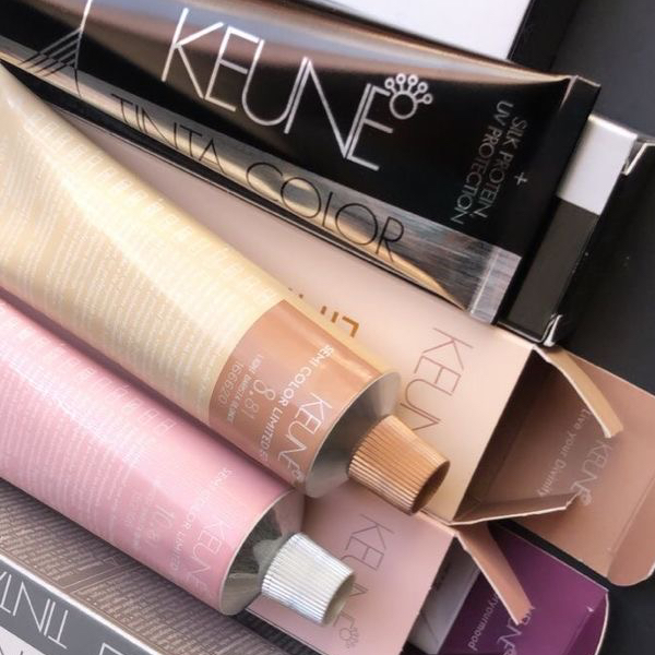 Однотонное окрашивание KEUNE (очень длинные)